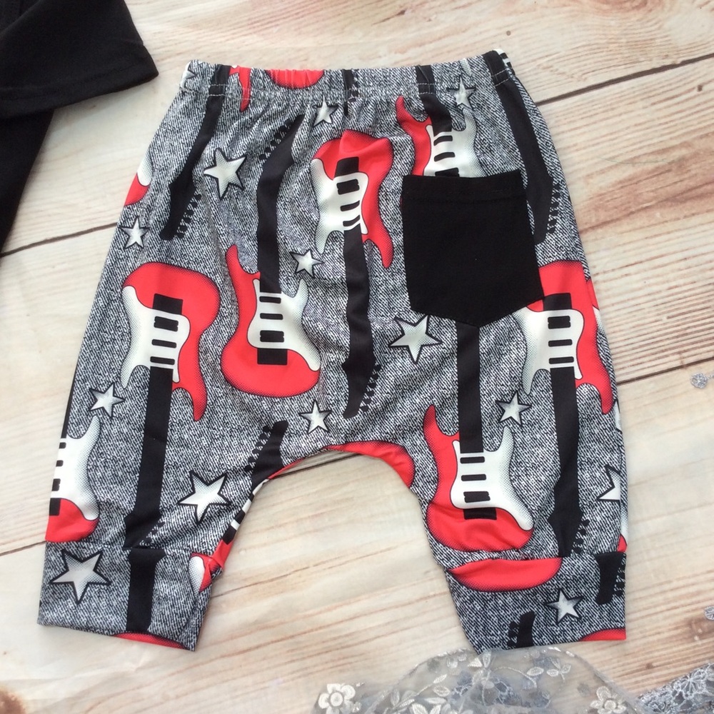 Trendy Boys I LOVE ROCK N ROLL 2pc Outfit - Picture 3 of 3